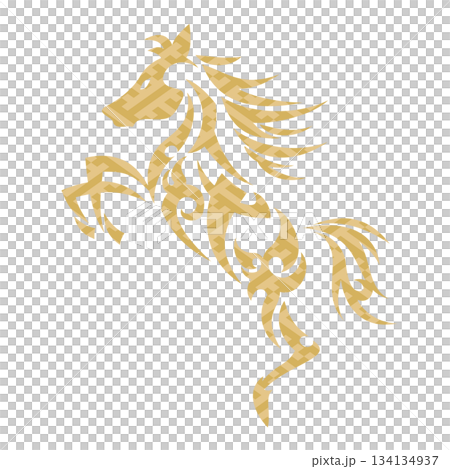 Horse tribal design illustration Horse tribal design illustration 134134937