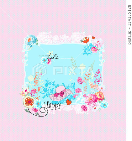 Assorted floral geometric and heart pattern panel designs in soft pastel colors Assorted floral geometric and heart pattern panel designs in soft pastel colors 134135128