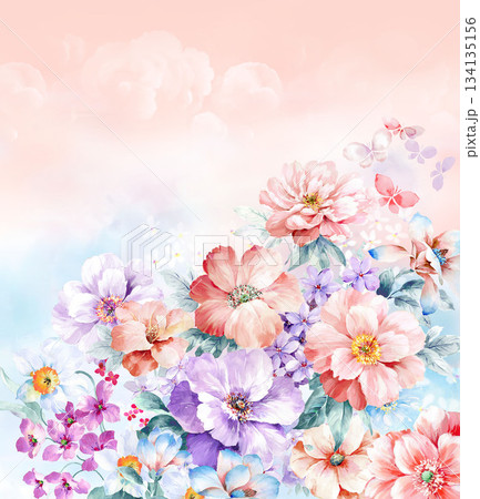 Assorted floral geometric and heart pattern panel designs in soft pastel colors Assorted floral geometric and heart pattern panel designs in soft pastel colors 134135156