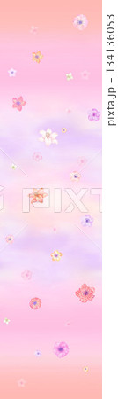 Assorted floral geometric and heart pattern panel designs in soft pastel colors Assorted floral geometric and heart pattern panel designs in soft pastel colors 134136053
