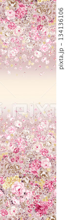 Assorted floral geometric and heart pattern panel designs in soft pastel colors Assorted floral geometric and heart pattern panel designs in soft pastel colors 134136106