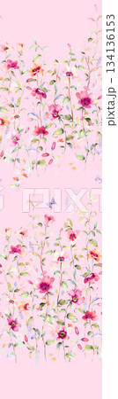 Assorted floral geometric and heart pattern panel designs in soft pastel colors Assorted floral geometric and heart pattern panel designs in soft pastel colors 134136153