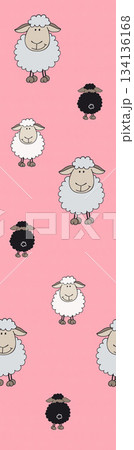 Assorted floral geometric and heart pattern panel designs in soft pastel colors 134136168