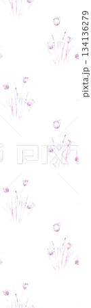 Assorted floral geometric and heart pattern panel designs in soft pastel colors 134136279