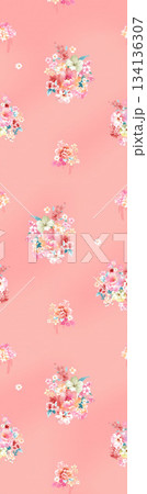 Assorted floral geometric and heart pattern panel designs in soft pastel colors Assorted floral geometric and heart pattern panel designs in soft pastel colors 134136307