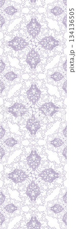 Assorted floral geometric and heart pattern panel designs in soft pastel colors 134136505