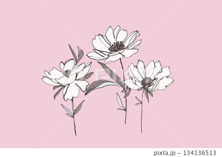 Assorted floral geometric and heart pattern panel designs in soft pastel colors 134136513