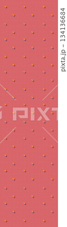 Assorted floral geometric and heart pattern panel designs in soft pastel colors 134136684