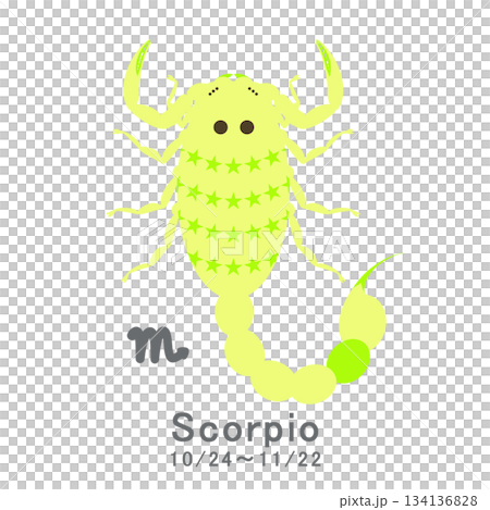 12星座_蠍座_ポップ 134136828