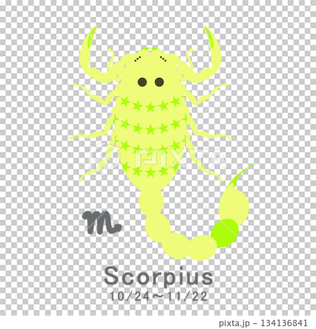 12星座_蠍座_ポップ 12星座_蠍座_ポップ 134136841