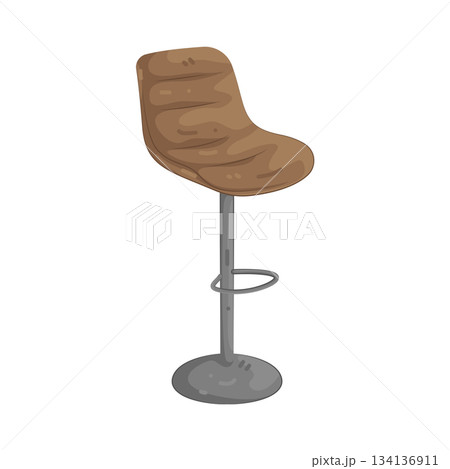 Illustration of bar chair Illustration of bar chair 134136911