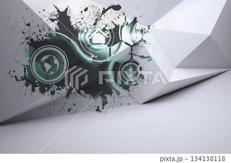 Splash showing technology interface Splash showing technology interface 134138118