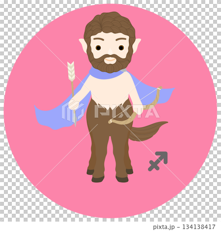 12星座_射手座_ポップ 134138417