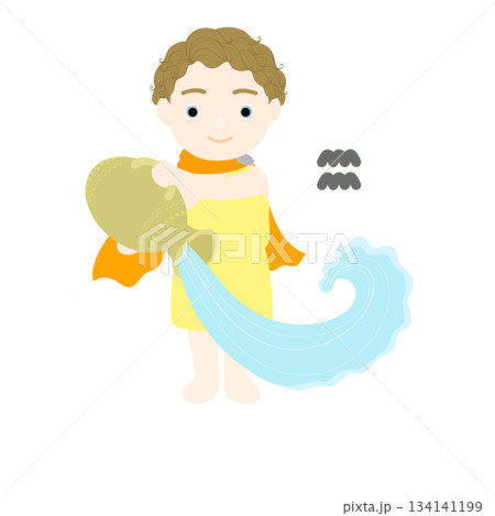 12星座_水瓶座_ポップ 12星座_水瓶座_ポップ 134141199