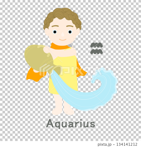 12星座_水瓶座_ポップ 12星座_水瓶座_ポップ 134141212