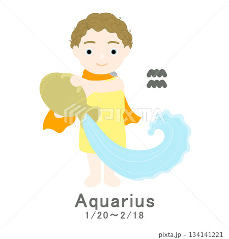 12星座_水瓶座_ポップ 12星座_水瓶座_ポップ 134141221