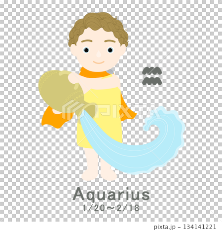 12星座_水瓶座_ポップ 12星座_水瓶座_ポップ 134141221