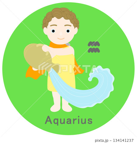 12星座_水瓶座_ポップ 12星座_水瓶座_ポップ 134141237