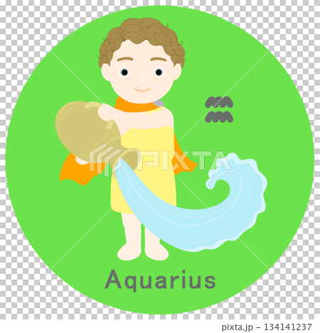 12星座_水瓶座_ポップ 12星座_水瓶座_ポップ 134141237