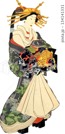 花魁道中へ出かける遊女 花魁道中へ出かける遊女 134141331