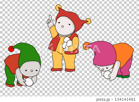 以冬天的孩子為原型創作的角色 134141491