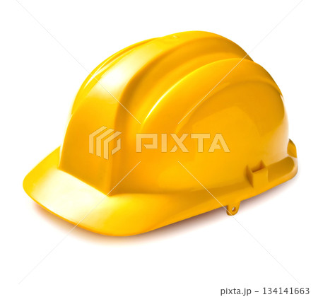 Yellow safety helmet 134141663