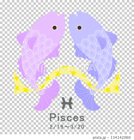 12星座_魚座_ポップ 134142060