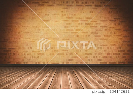 Light on yellow brick wall Light on yellow brick wall 134142631