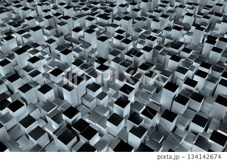 High angle view of blocks 134142674