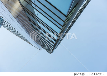 Close-up of glass office building 134142952