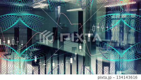 Displaying financial data overlays floating...のイラスト素材 [134143616] - PIXTA