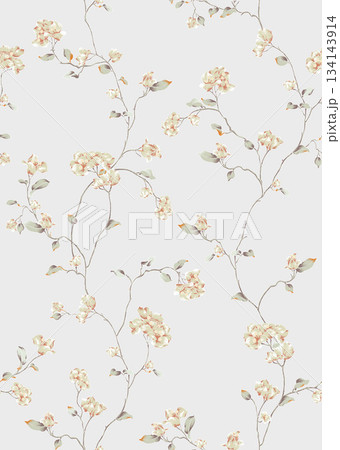 Assorted floral geometric and heart pattern panel designs in soft pastel colors Assorted floral geometric and heart pattern panel designs in soft pastel colors 134143914