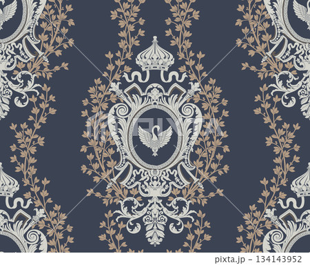 Assorted floral geometric and heart pattern panel designs in soft pastel colors Assorted floral geometric and heart pattern panel designs in soft pastel colors 134143952