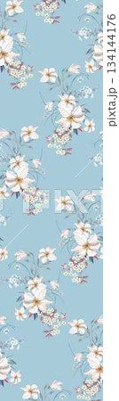 Assorted floral geometric and heart pattern panel designs in soft pastel colors Assorted floral geometric and heart pattern panel designs in soft pastel colors 134144176