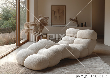 Modern living room interior with elegant minimalist design. Modern living room interior with elegant minimalist design. 134145163
