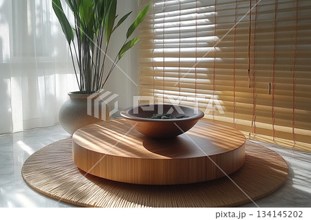 Scandinavian Minimalist Interior With Soft Natural Light 134145202