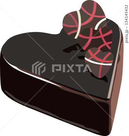 バレンタインチョコレートケーキ バレンタインチョコレートケーキ 134145432