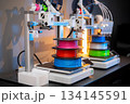 color plastic PLA and ABS filament for printing on a 3D printer 134145591