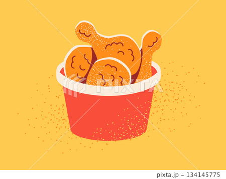 フライドチキンバスケット 134145775