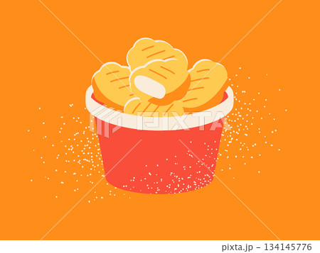 チキンナゲットバスケット 134145776