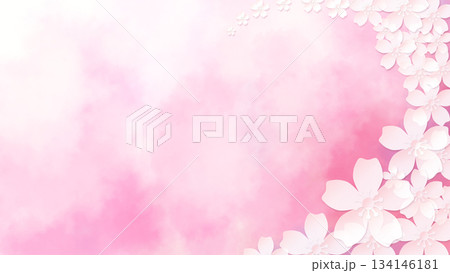 桜のある背景 134146181