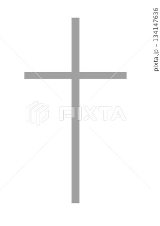 Minimalist Christian cross grey lines, upright and simple, symbol for faith, holiness, and devotion, suitable for spiritual media, program covers, presentation slides, or church flyers and templates. Minimalist Christian cross grey lines, upright and simple, symbol for faith, holiness, and devotion, suitable for spiritual media, program covers, presentation slides, or church flyers and templates. 134147636