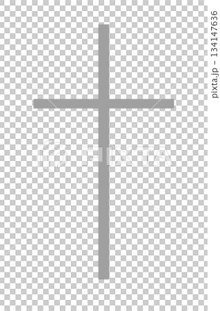 Minimalist Christian cross grey lines, upright and simple, symbol for faith, holiness, and devotion, suitable for spiritual media, program covers, presentation slides, or church flyers and templates. Minimalist Christian cross grey lines, upright and simple, symbol for faith, holiness, and devotion, suitable for spiritual media, program covers, presentation slides, or church flyers and templates. 134147636