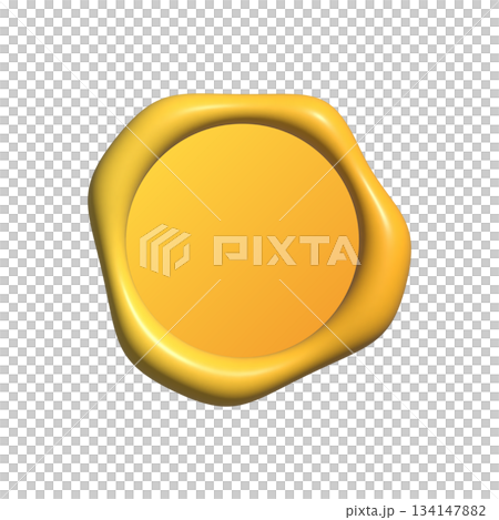 Sealing wax stamp, gold 134147882