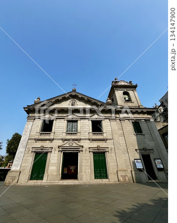 世界遺産に登録されたマカオ歴史市街地区の風景 134147900