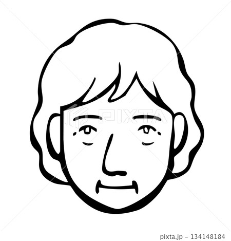 【線画】アイコン_人物・シニア・外国人・国籍 【線画】アイコン_人物・シニア・外国人・国籍 134148184