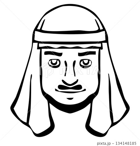 【線画】アイコン_人物・男性・外国人・国籍 【線画】アイコン_人物・男性・外国人・国籍 134148185