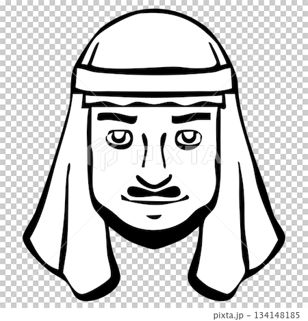 【線画】アイコン_人物・男性・外国人・国籍 【線画】アイコン_人物・男性・外国人・国籍 134148185