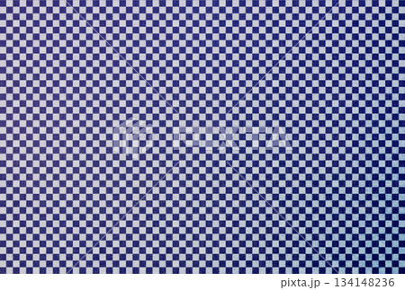 紺色の布生地に白色の市松模様のグラデーションがある背景画像7 134148236