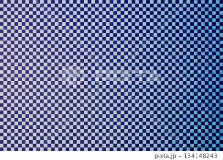 紺色の布生地に白色の市松模様のグラデーションがある背景画像14 134148243